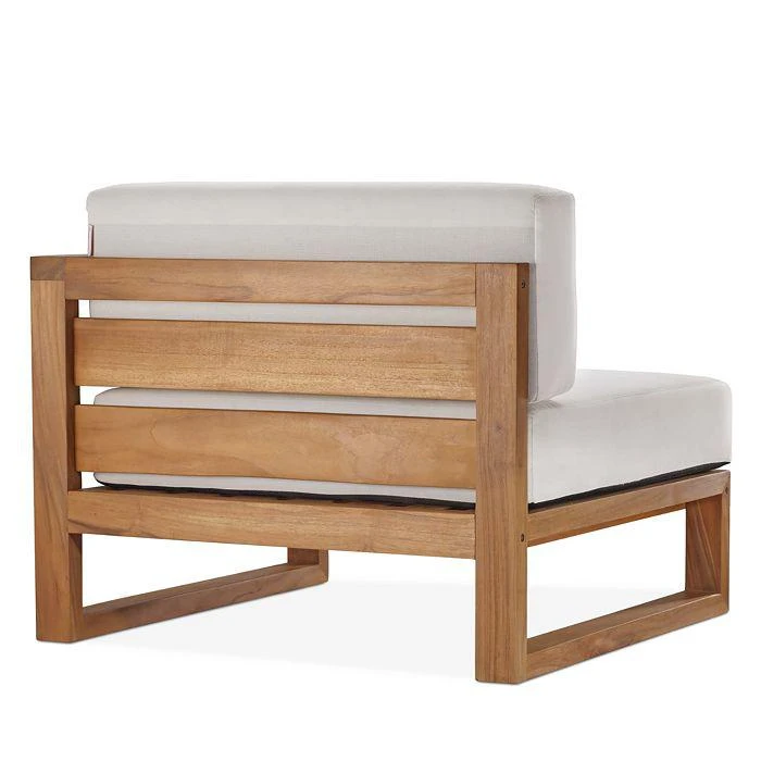 Upland Outdoor Patio Teak Wood 2-Piece Sectional Loveseat 商品