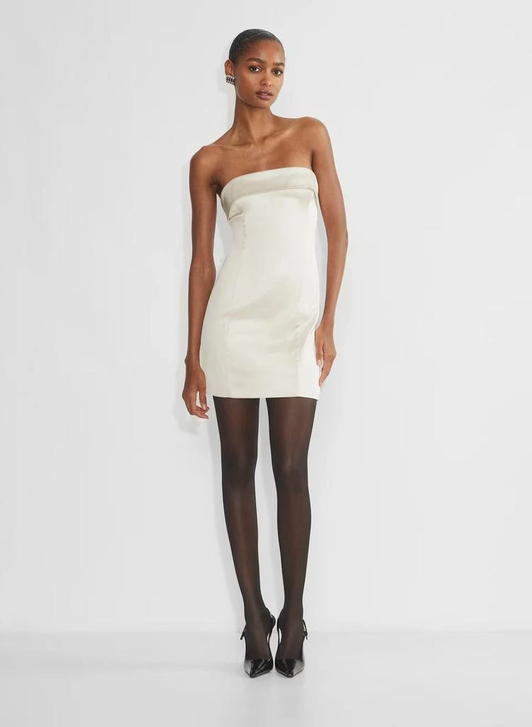 商品Aritzia|Ten - Shimmer Satin Tube Dress,价格¥813,第1张图片