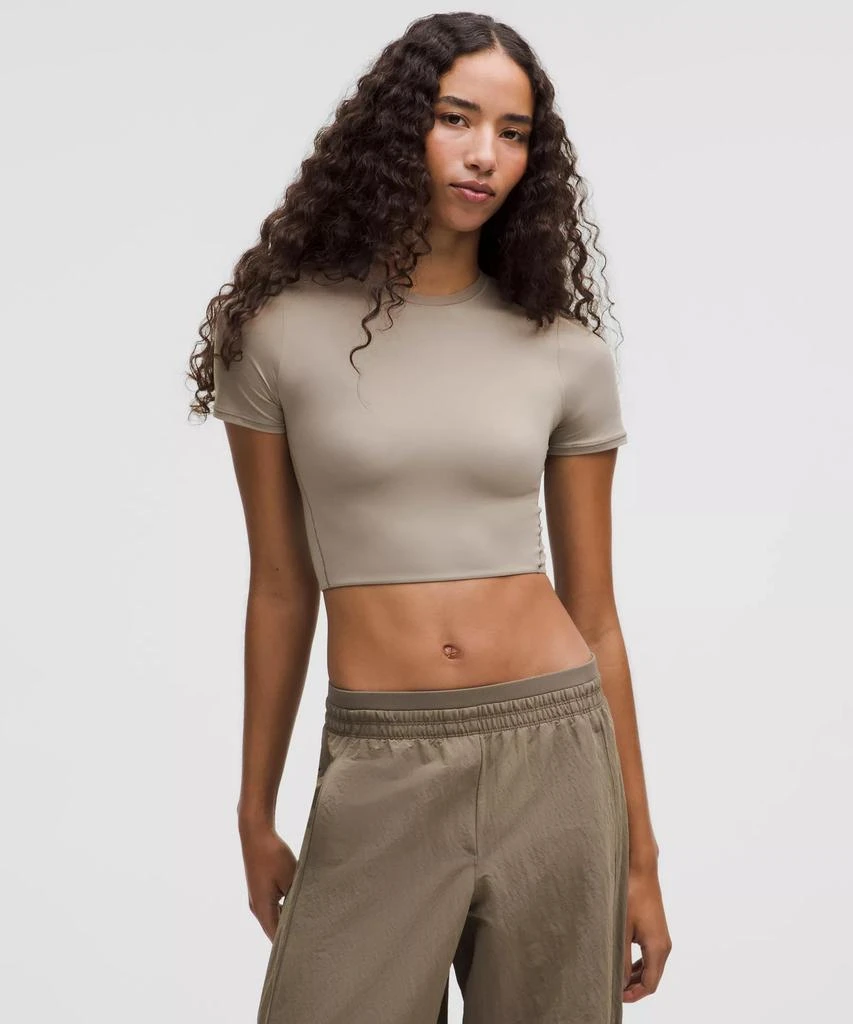 Wundermost Ultra-Soft Nulu Crewneck Cropped T-Shirt 商品