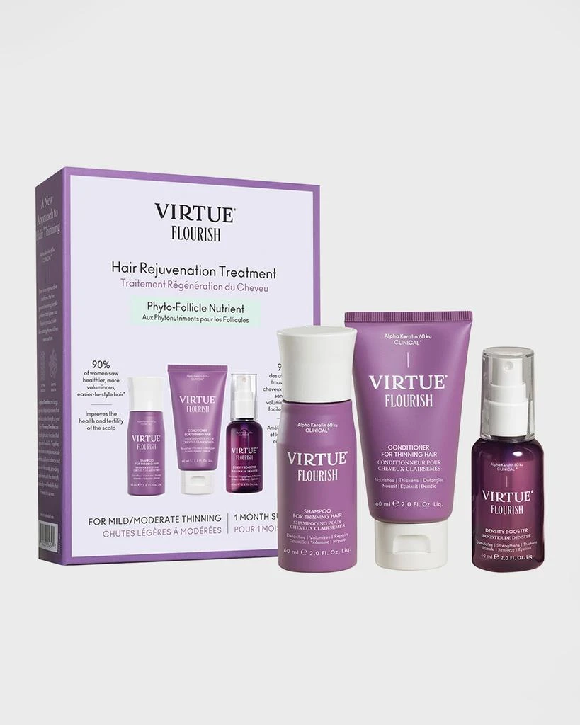 商品VIRTUE|Flourish Hair Rejuvenation Treatment Kit 1-month Trial Size,价格¥358,第1张图片