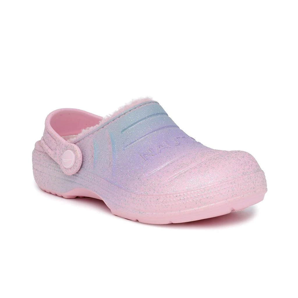 商品Nautica|Nautica Girls' Rainbow Glitter Clog,价格¥96,第1张图片