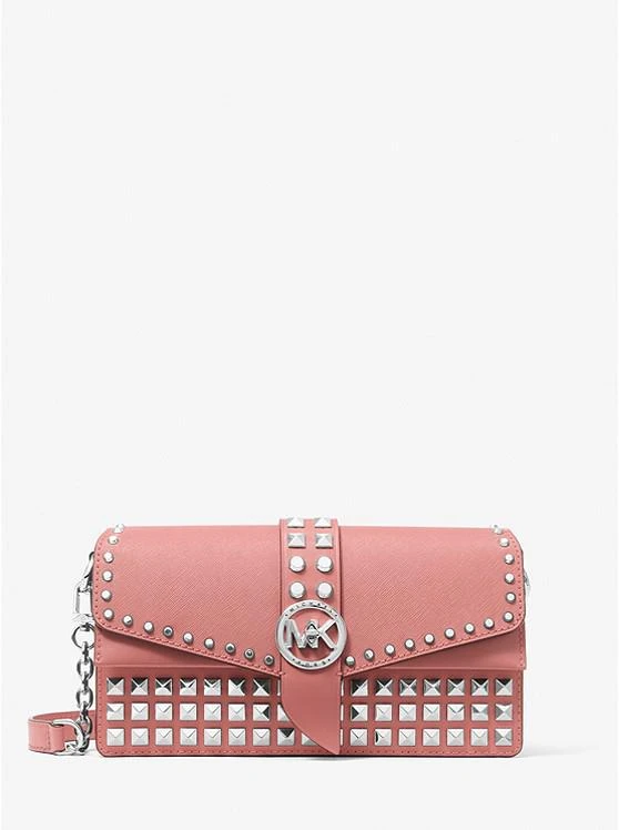 商品Michael Kors|Greenwich Medium Studded Saffiano Leather Shoulder Bag,价格¥969,第5张图片详细描述