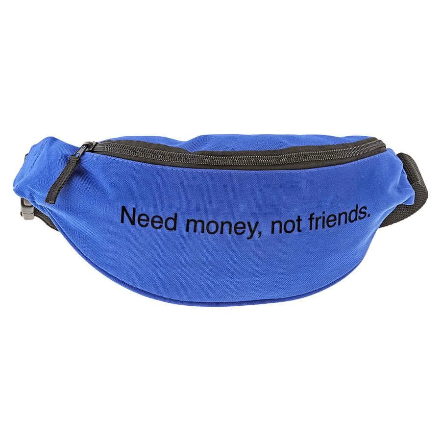 商品F.A.M.T.|Men's "Need Money" Royal Belt Bag,价格¥112,第2张图片详细描述
