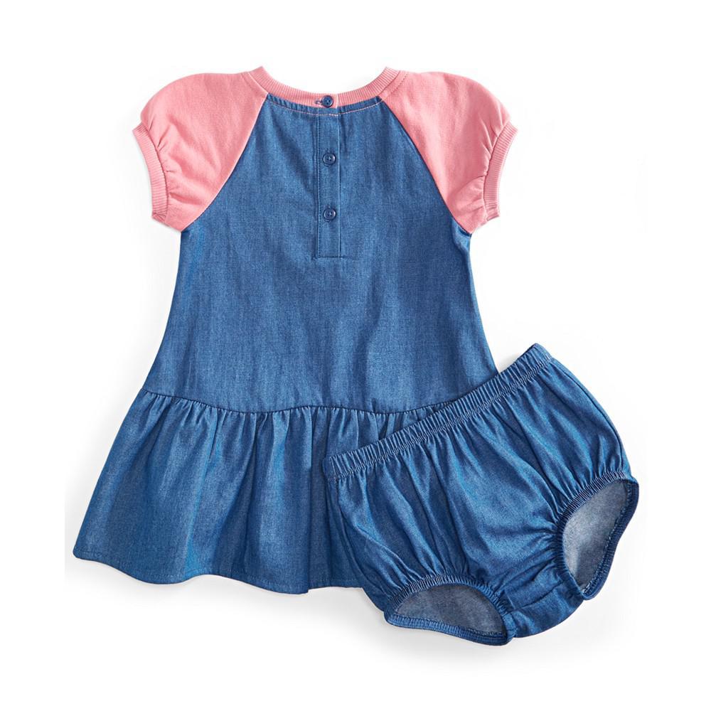 商品First Impressions|Baby Girls Denim Dress, Created for Macy's,价格¥105,第4张图片详细描述