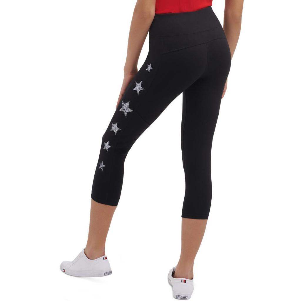 Tommy Hilfiger Sport Womens Star Print Printed Cropped Athletic Leggings商品第3张图片规格展示