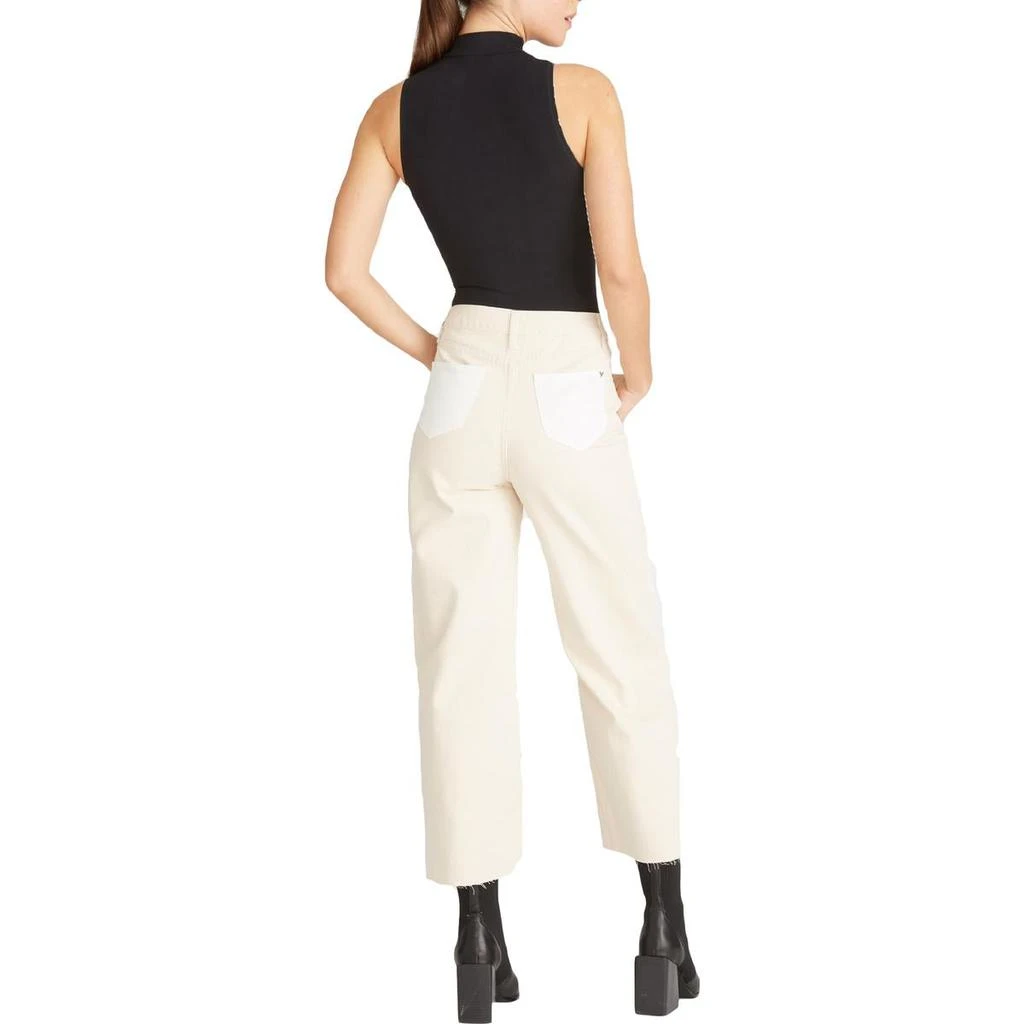 商品VIGOSS|Vigoss Jett Women's Colorblock Raw Hem Cropped Straight Leg Jeans,价格¥122,第2张图片详细描述