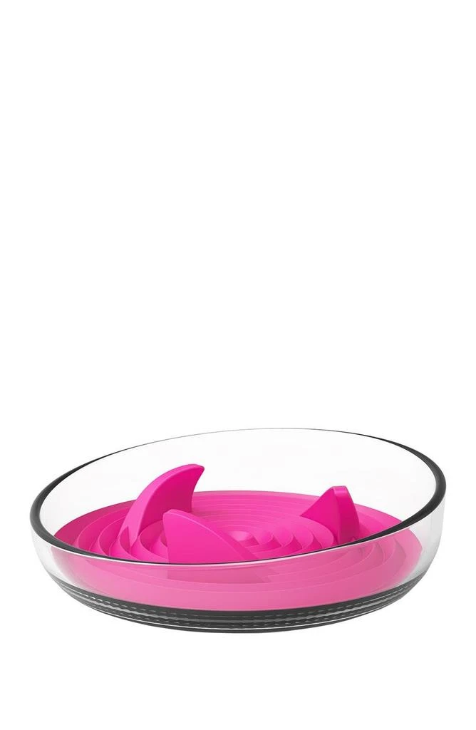 商品PET LIFE|'Cirlicue' Shark Fin Shaped Modern Slow Feeding Pet Bowl,价格¥228,第1张图片