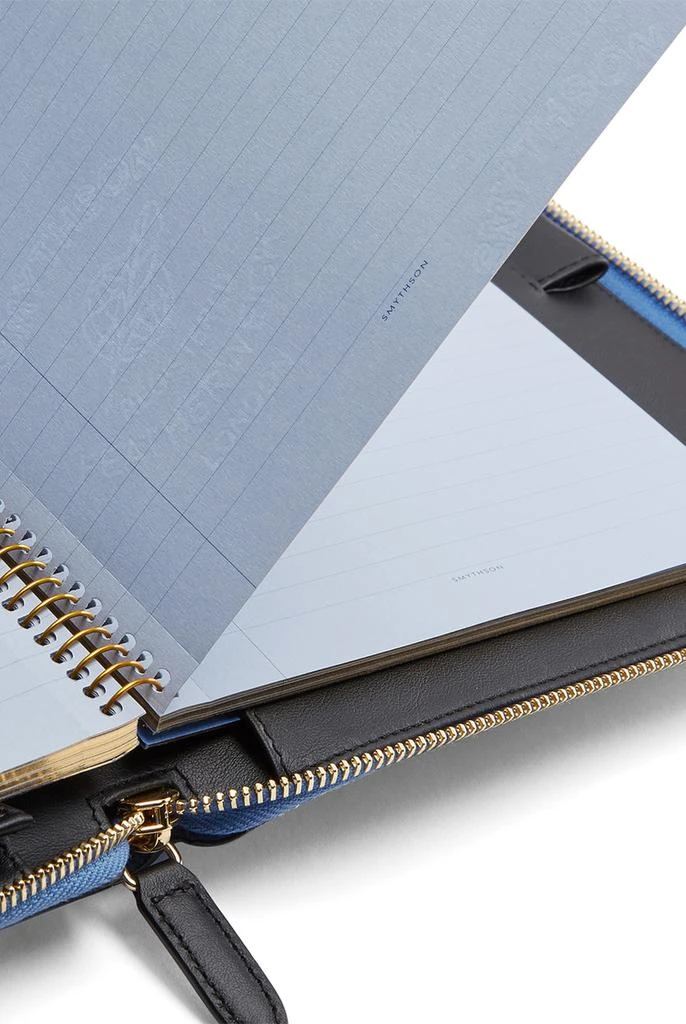 商品SMYTHSON|A5 writing folder with zip in panama,价格¥5416,第3张图片详细描述