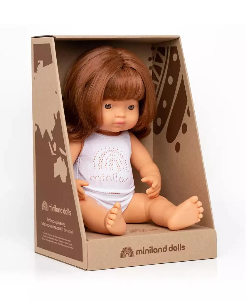 商品MINILAND|15" Baby Doll Caucasian Redhead Girl Set , 3 Piece,价格¥411,第2张图片详细描述