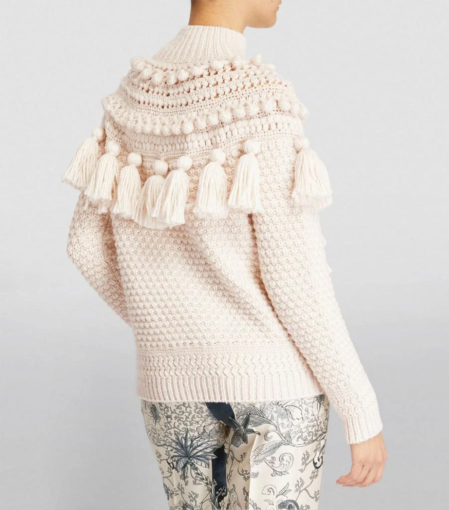 商品Zimmermann|Wool Crochet Sweater,价格¥7204,第4张图片详细描述