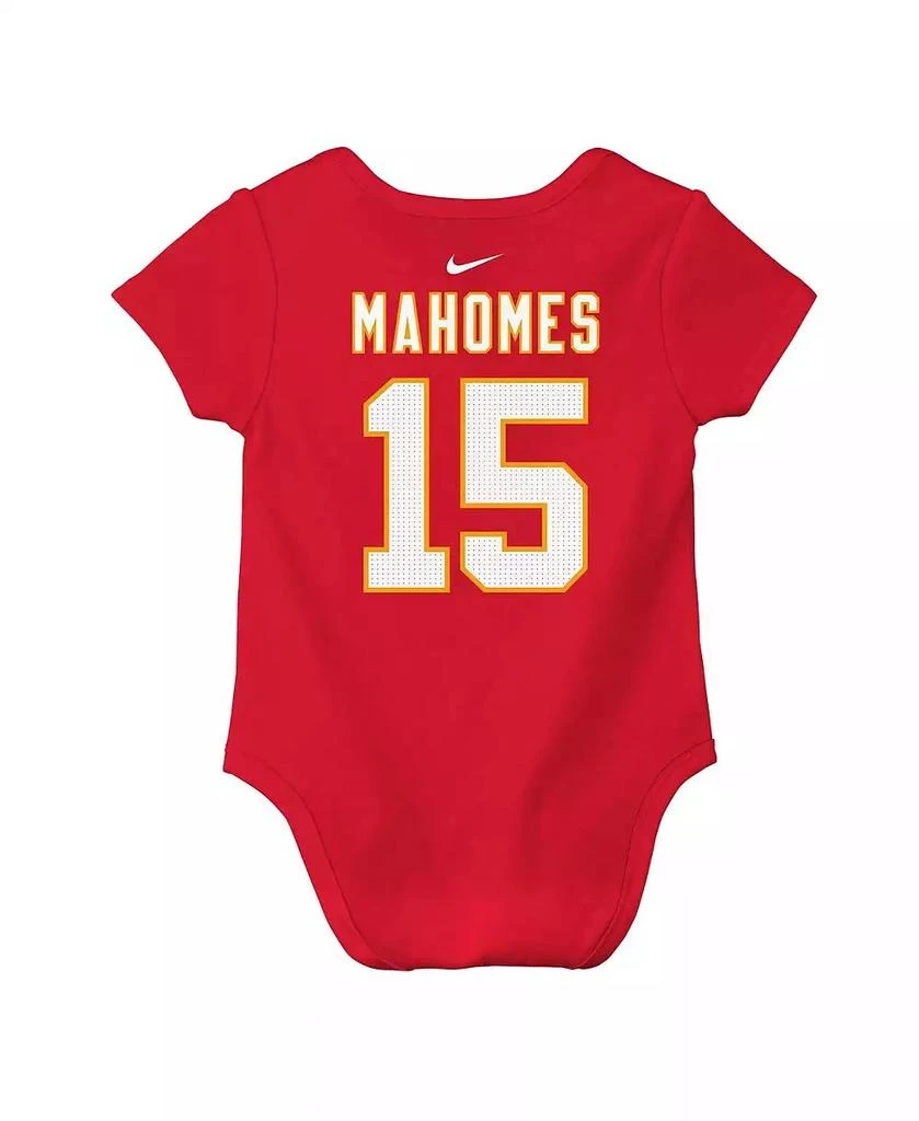 商品NIKE|Baby Boys and Girls Patrick Mahomes Red Kansas City Chiefs Player Name Number Bodysuit,价格¥142,第2张图片详细描述