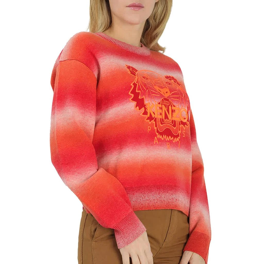 商品Kenzo|Kenzo Ladies Rouge Moyen Tiger Striped Jumper, Size X-Small,价格¥931,第2张图片详细描述