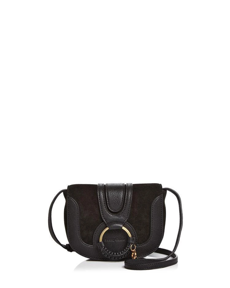 商品See by Chloé|Hana Mini Suede & Leather Crossbody,价格¥2184,第1张图片