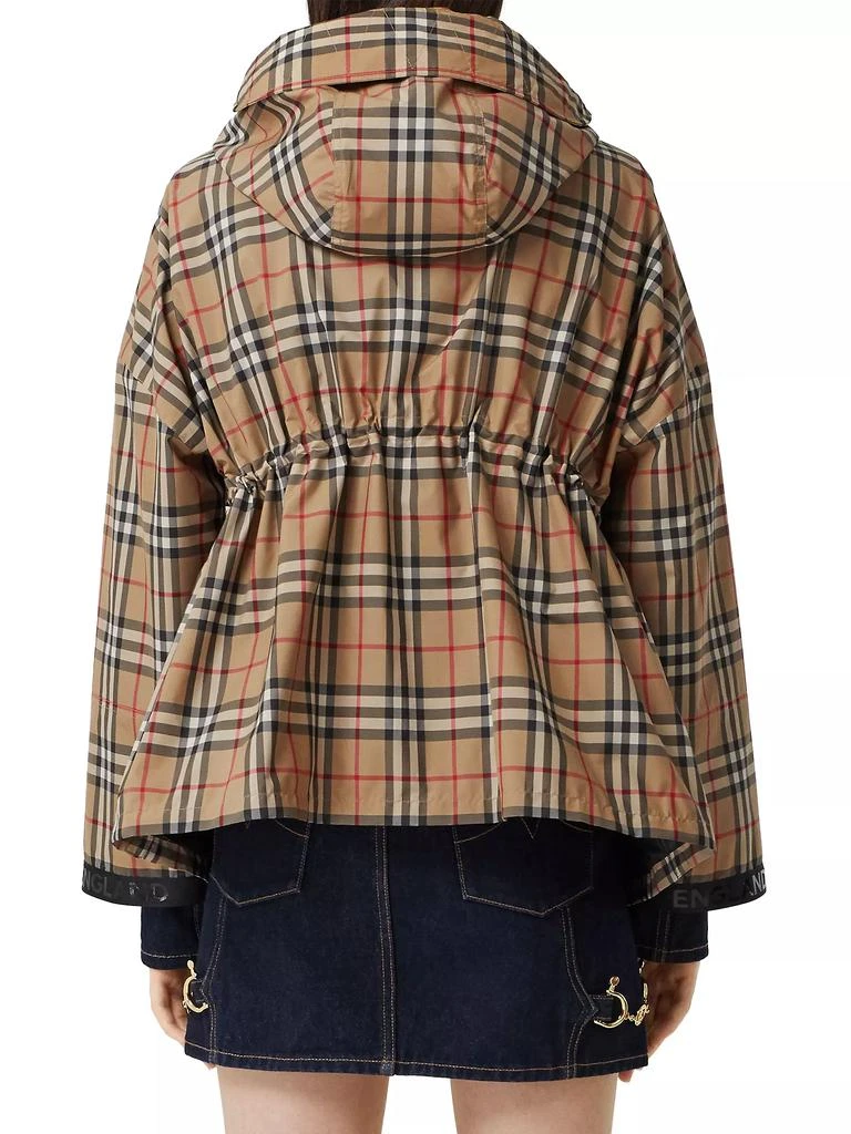 商品Burberry|Bacton Hooded Check Logo Coat,价格¥10115,第5张图片详细描述