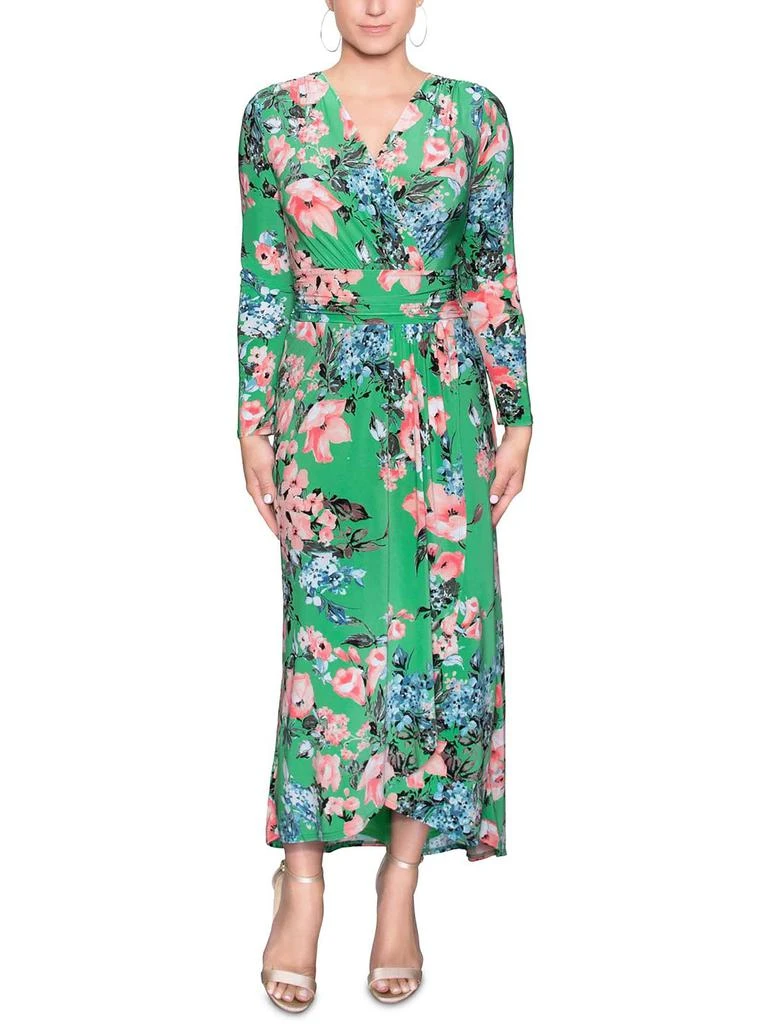 商品RACHEL Rachel Roy|Plus Womens Floral Print Calf Maxi Dress,价格¥435,第1张图片