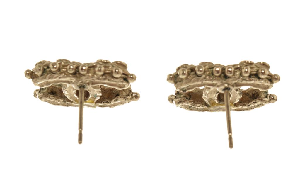 Chanel Rhinestone Gold CC Earrings商品第2张图片规格展示