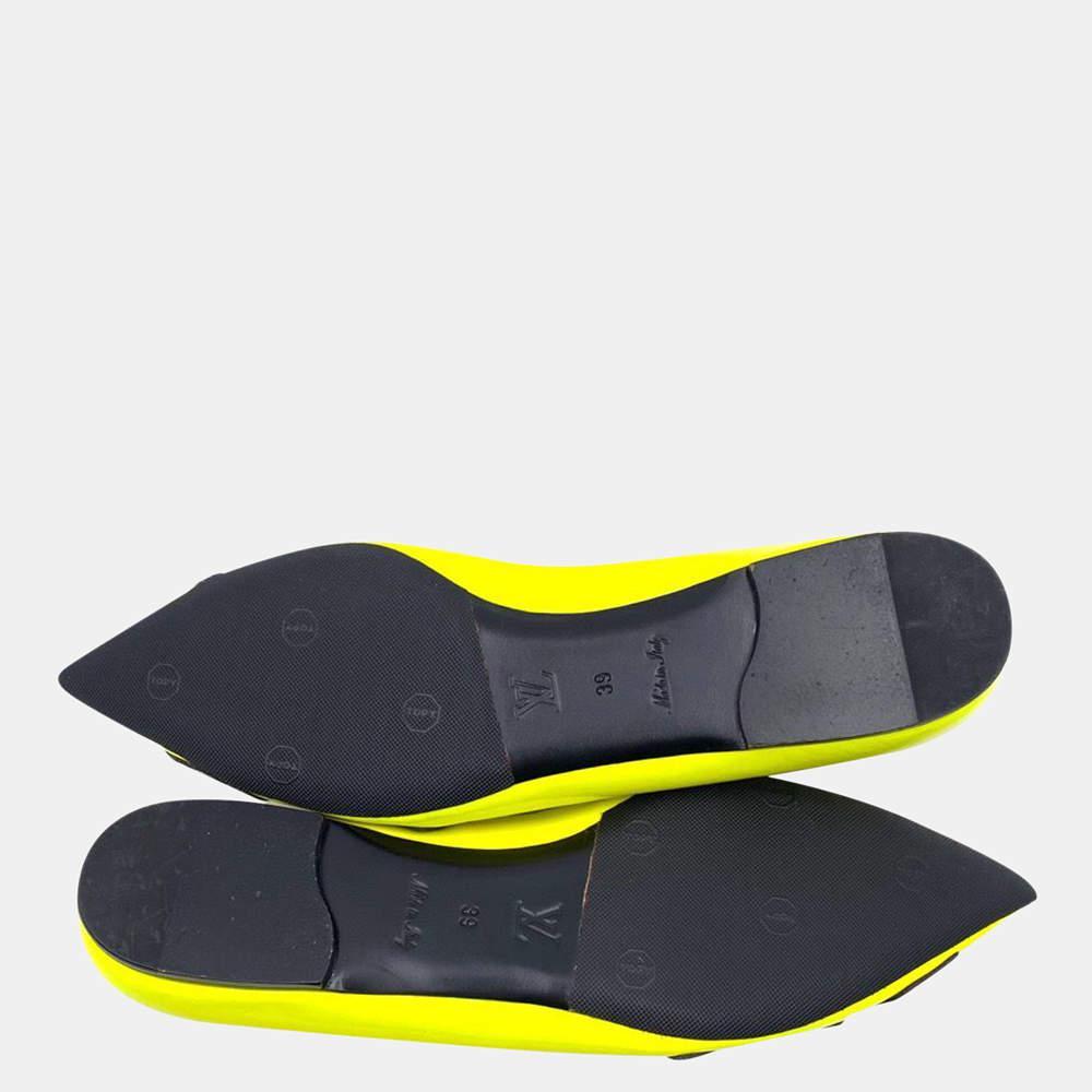 Louis Vuitton x Stephen Sprouse ballerinas in yellow patent