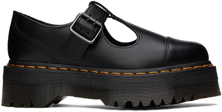 商品Dr. Martens|Black Bethan Smooth Platform Oxfords,价格¥829,第1张图片