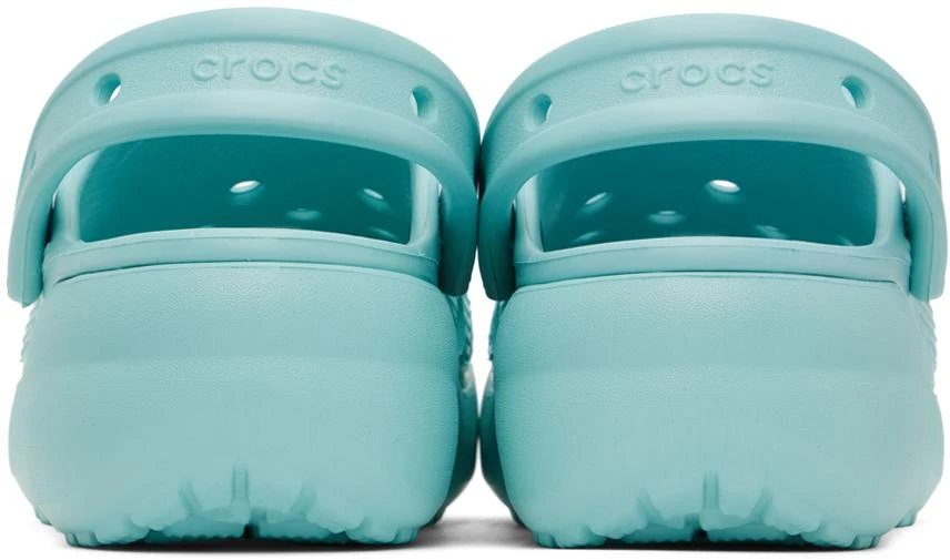 商品Crocs|Blue Classic Platform Clogs,价格¥117,第2张图片详细描述