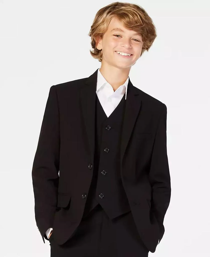 商品Calvin Klein|Big Boys Slim Fit Stretch Suit Jacket,价格¥585,第1张图片