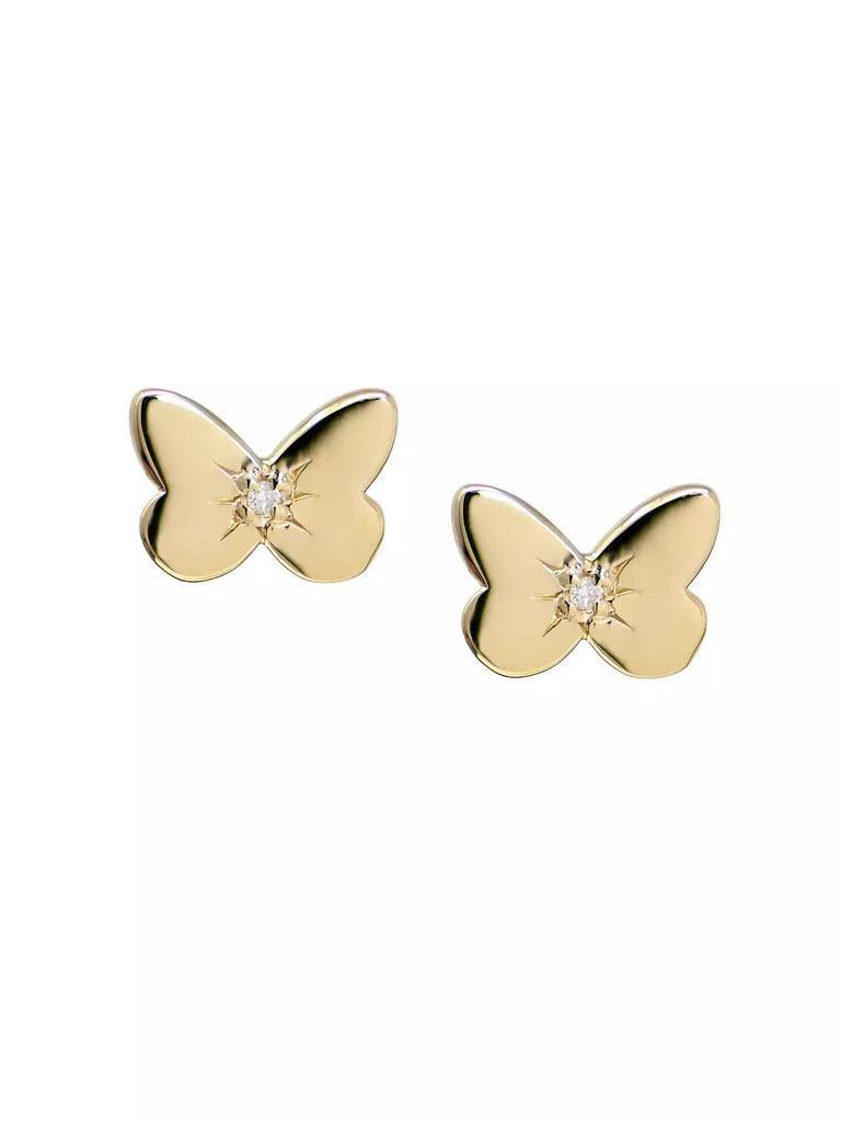 商品Anzie|Jac + Jo 14K Yellow Gold & 0.01 TCW Diamond Stud Earrings,价格¥2810,第1张图片