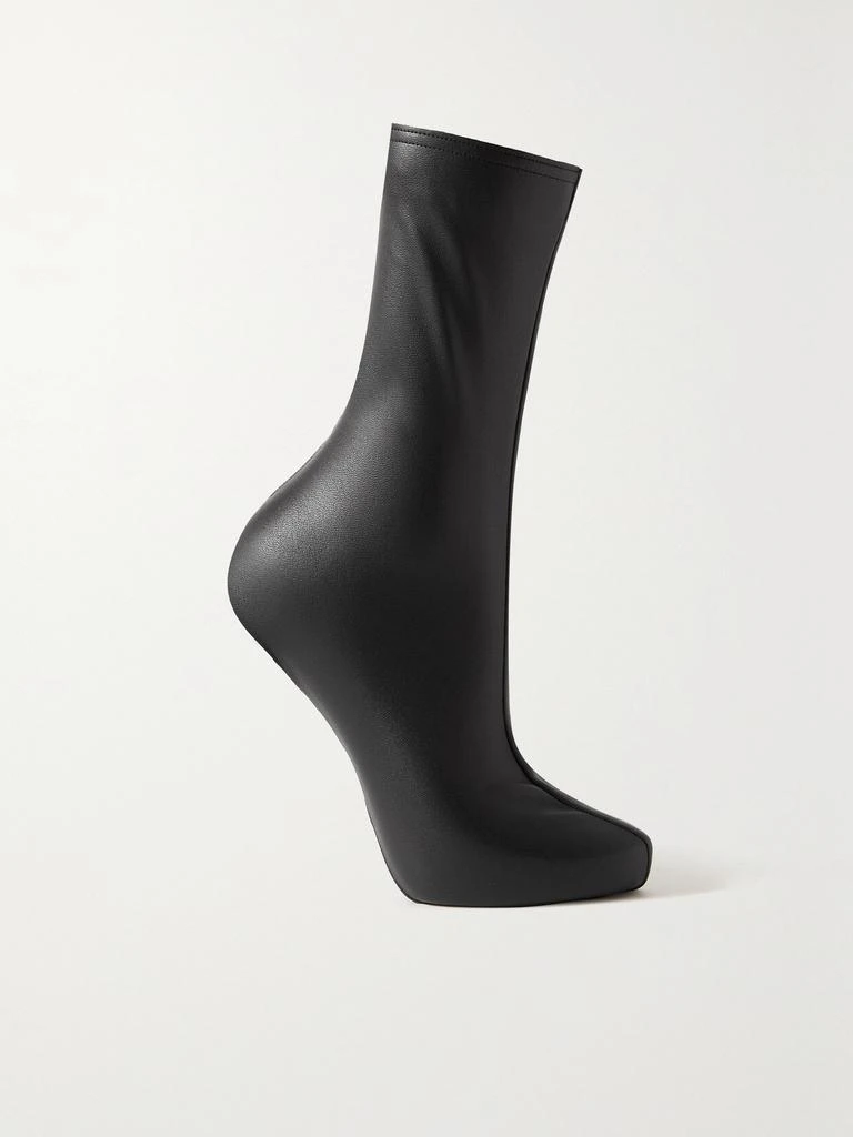 商品Wolford|X Amina Muaddi 纯素皮革袜子,价格¥695,第1张图片