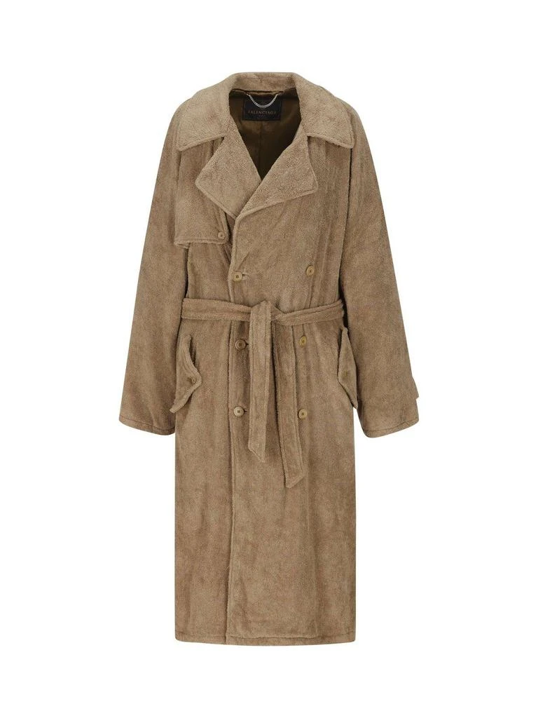 商品Balenciaga|Balenciaga Tie-waisted Midi Coat,价格¥8548,第1张图片