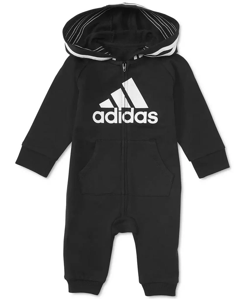 商品Adidas|Baby Boys or Baby Girls Logo Full Zip Hooded Coverall,价格¥205,第1张图片