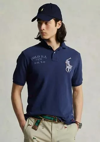 商品Ralph Lauren|Ralph Lauren Classic Fit Big Pony Mesh Polo Shirt,价格¥561,第1张图片