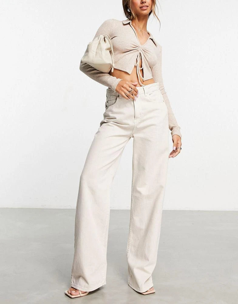 商品ASOS|ASOS DESIGN dad jeans in stone,价格¥315,第1张图片