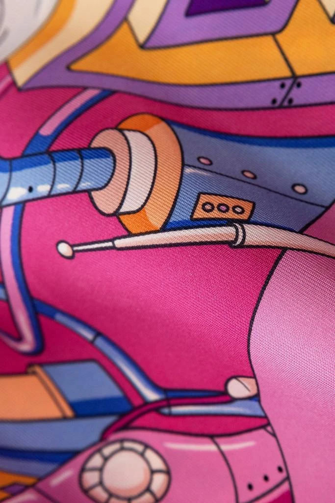 商品Salvatore Ferragamo|Salvatore Ferragamo Graphic Printed Scarf,价格¥2219,第3张图片详细描述