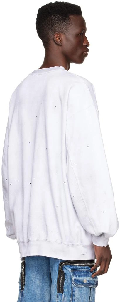 商品We11done|White Cotton Sweatshirt,价格¥1124,第3张图片详细描述