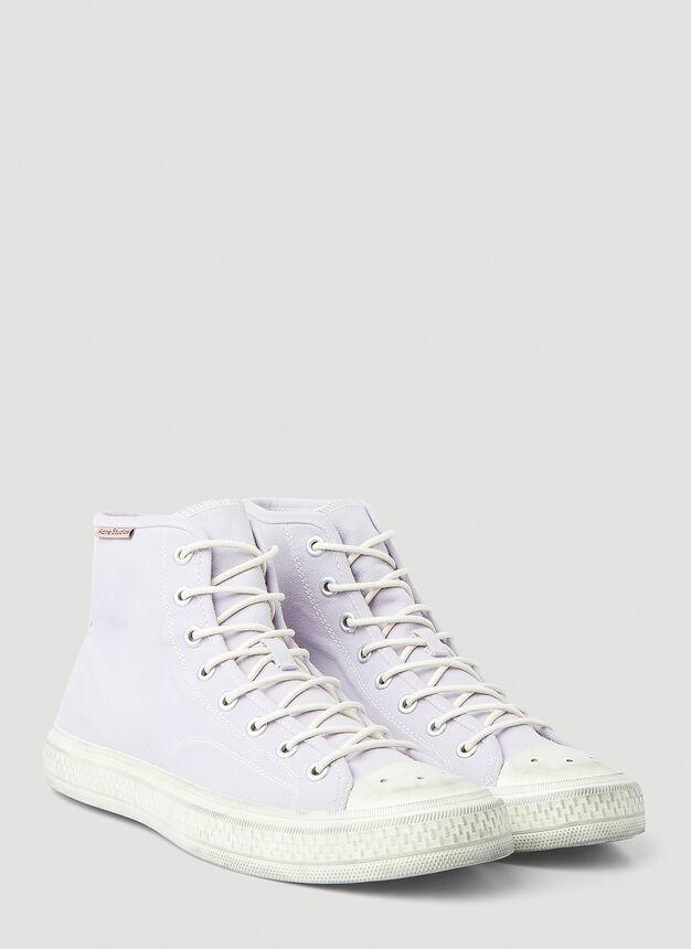 商品Acne Studios|Ballow High Top Tumbled Sneakers in Lilac,价格¥1185,第4张图片详细描述