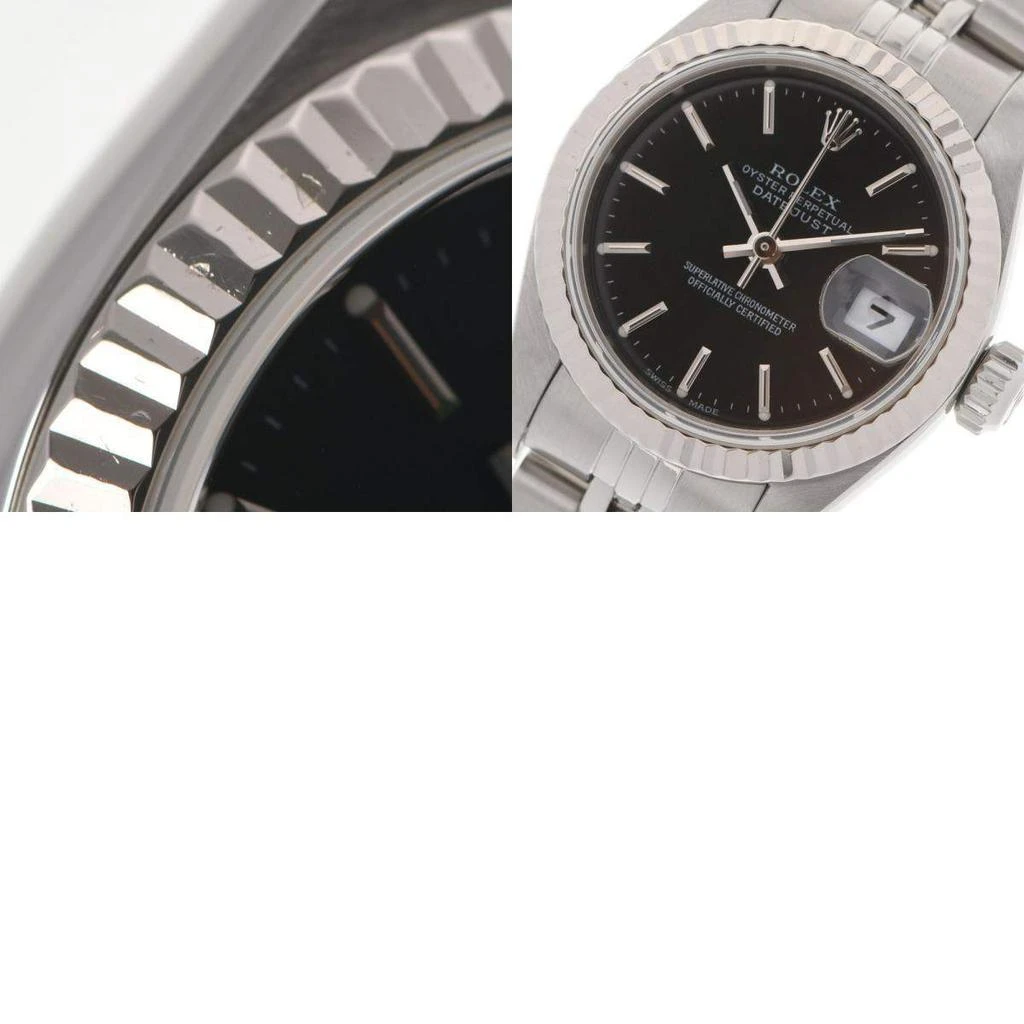 Rolex Black 18K White Gold And Stainless Steel Datejust 79174 Women's Wristwatch 26 mm 商品