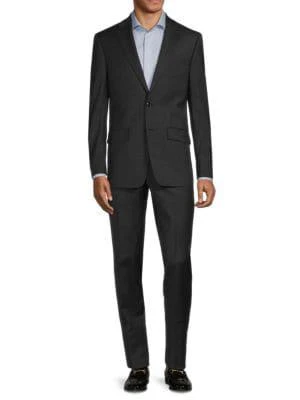 商品Calvin Klein|Houndstooth Slim Fit Wool Blend Suit,价格¥1888,第1张图片