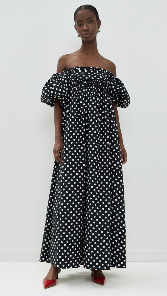 caroline constas emilia ruched empire maxi dress CAROLINE CONSTAS Emilia Ruched Empire Maxi Dress