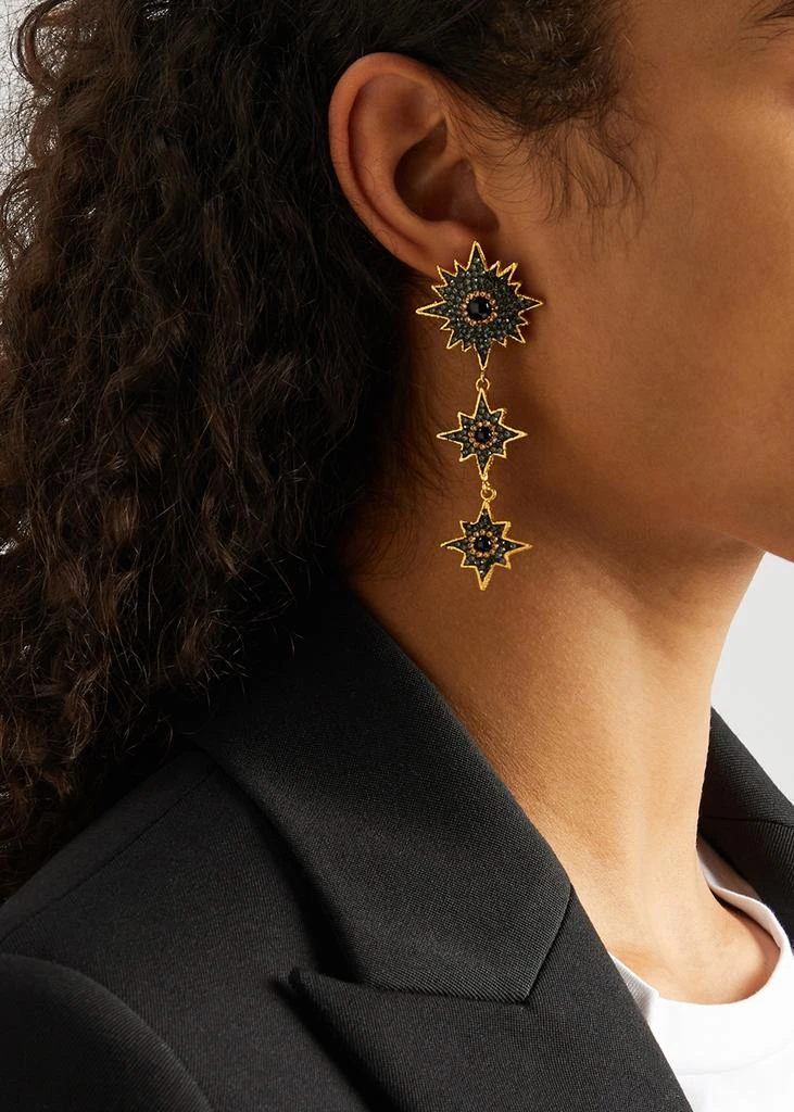 商品Soru Jewellery|Supernova 18kt gold-plated drop earrings,价格¥925,第2张图片详细描述