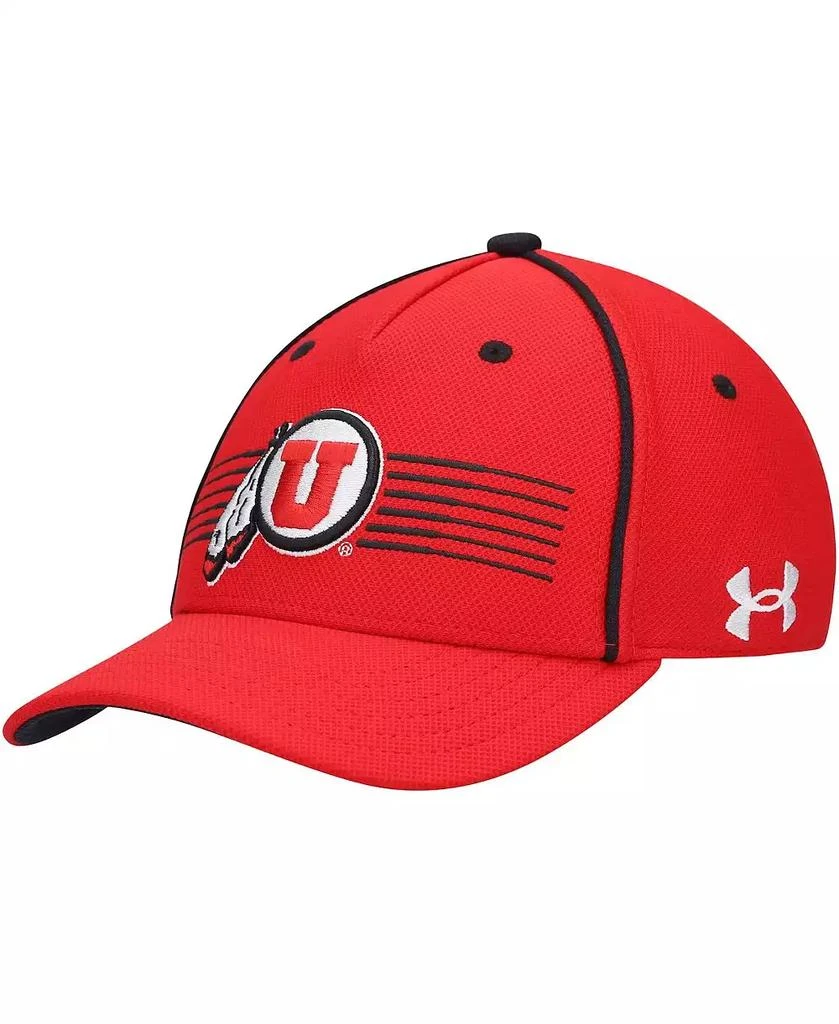 商品Under Armour|Big Boys Red Utah Utes Blitzing Accent Performance Adjustable Hat,价格¥238,第1张图片