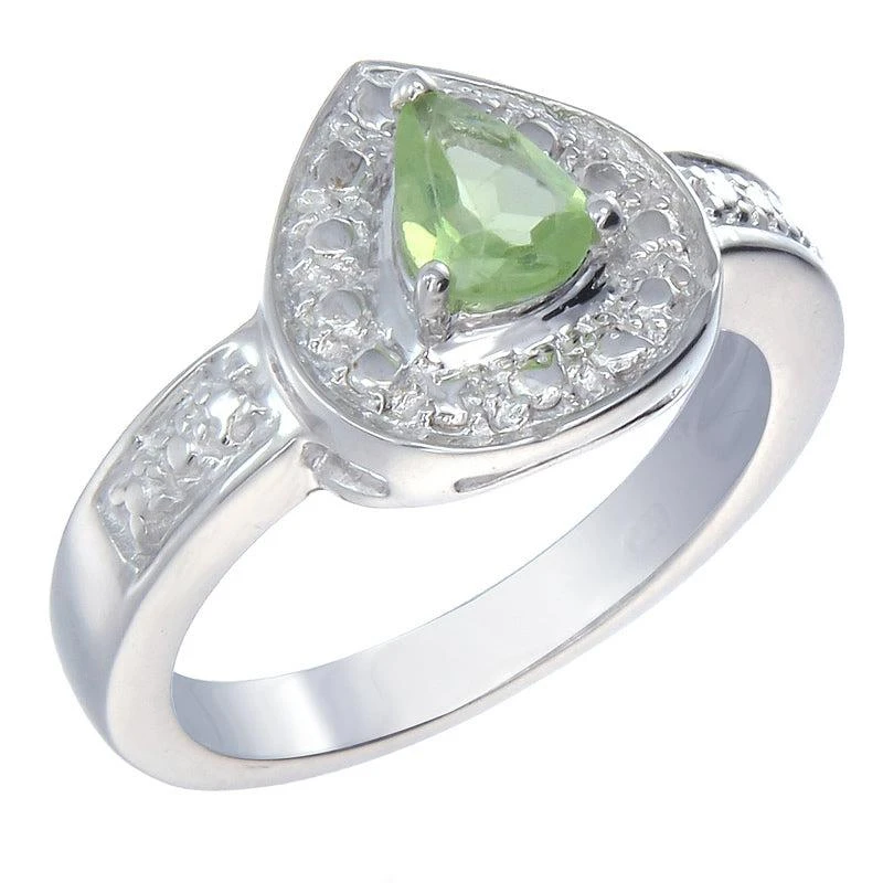 商品Vir Jewels|Sterling Silver Peridot Ring,价格¥315,第1张图片