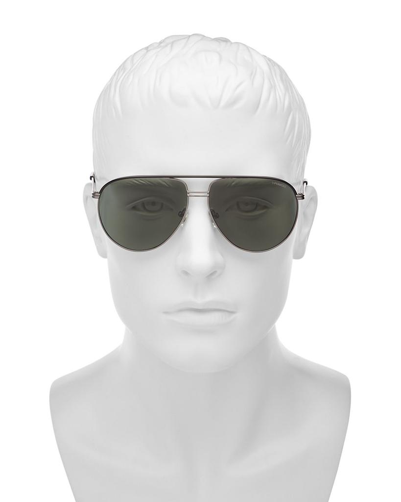 Men's Brow Bar Aviator Sunglasses, 61mm商品第2张图片规格展示