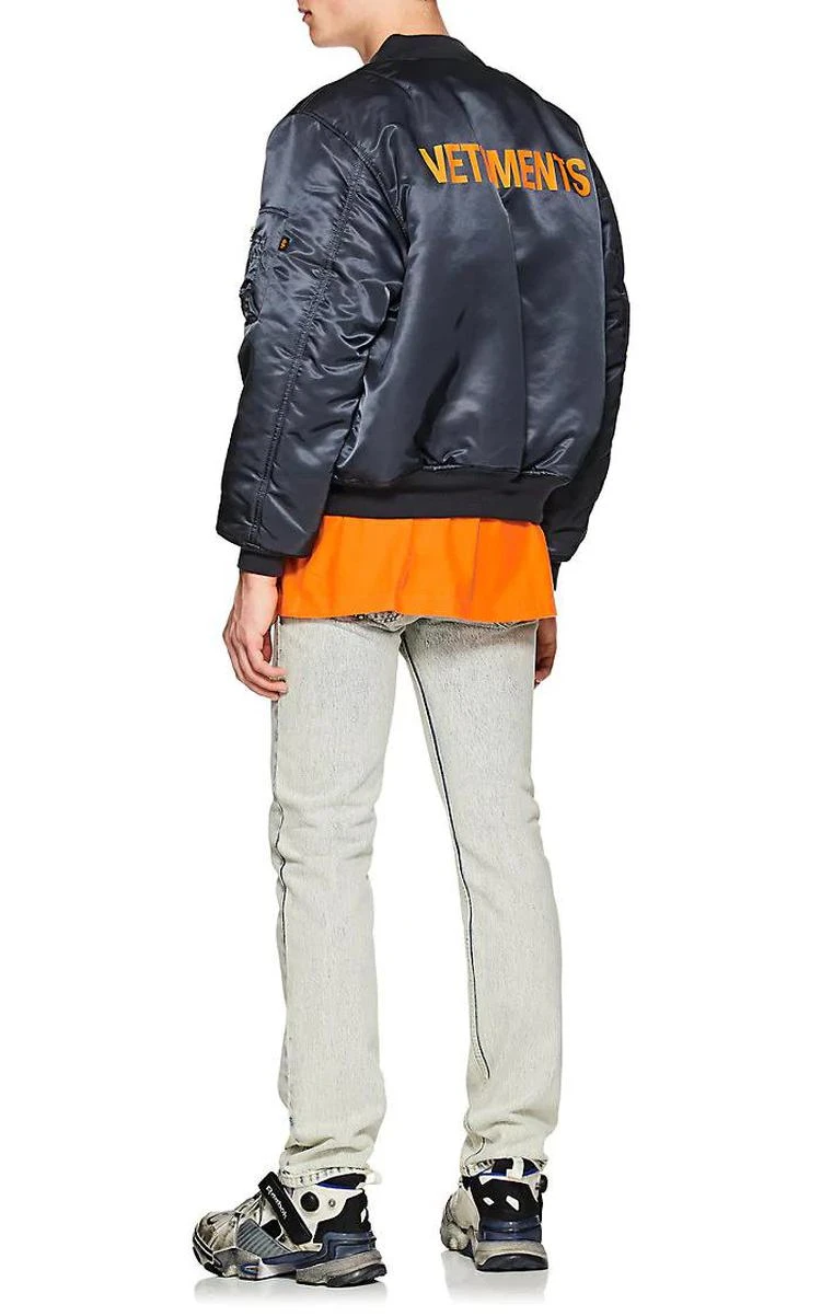 商品Vetements|Emoji-Accented Reversible Bomber Jacket,价格¥9631,第4张图片详细描述