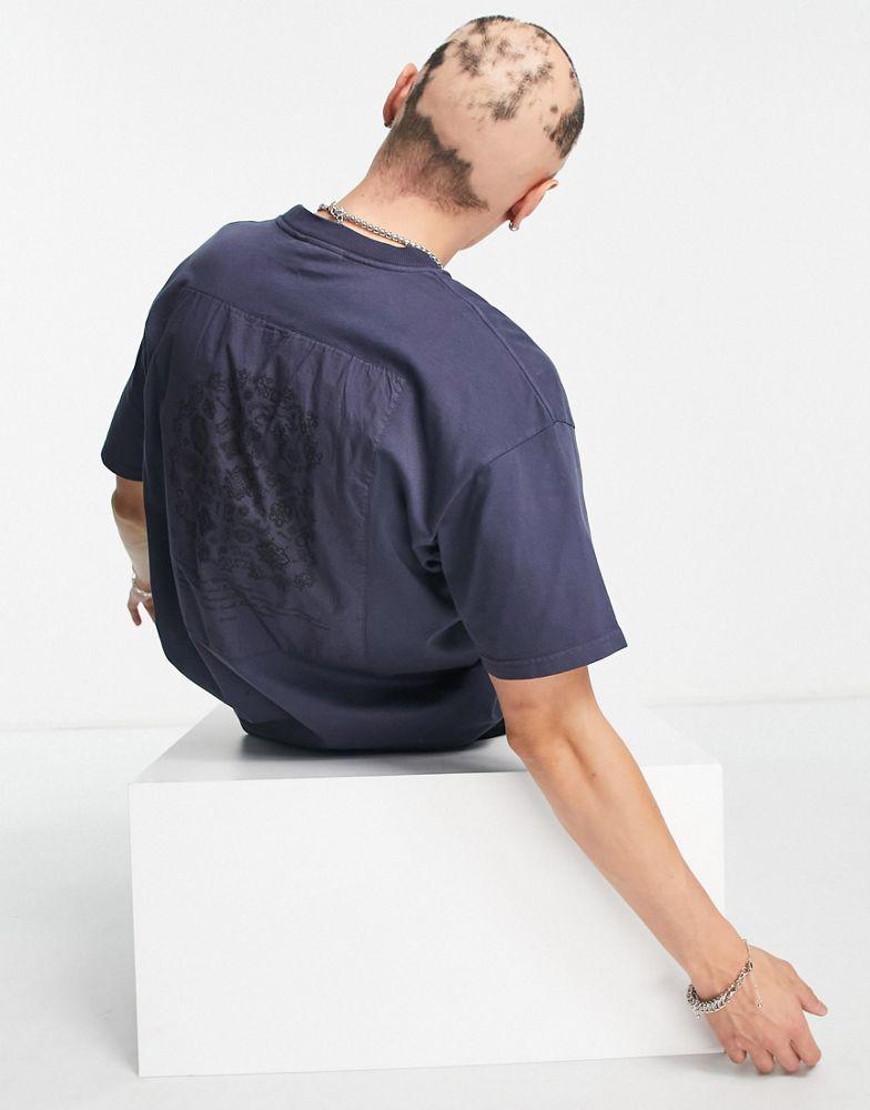 Carhartt WIP verse paisley patch t-shirt in blue商品第4张图片规格展示