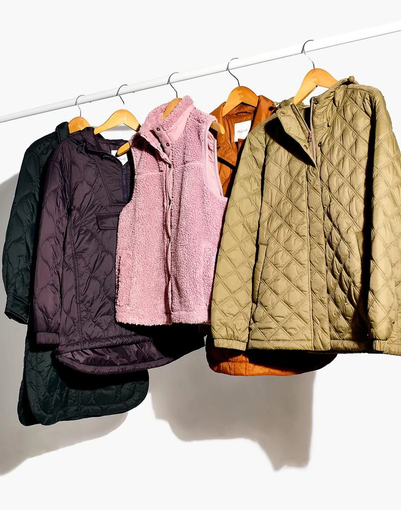 商品Madewell|Quilted Packable Popover Puffer Jacket,价格¥995,第5张图片详细描述