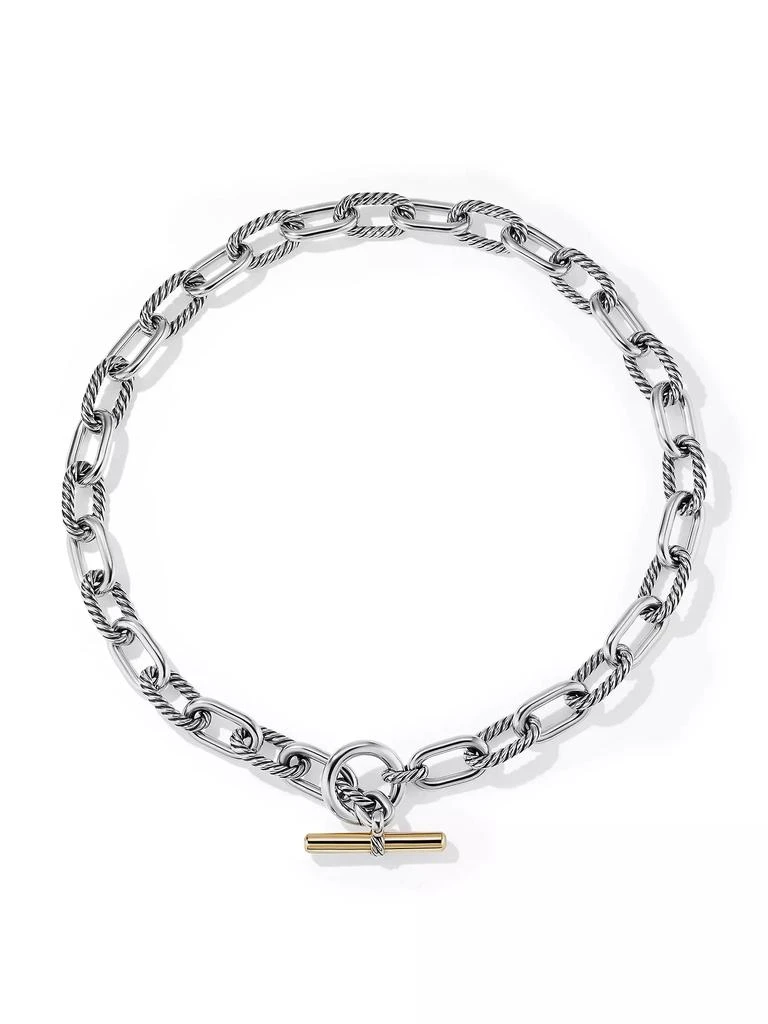 商品David Yurman|DY Madison Toggle Chain Necklace With 18K Yellow Gold,价格¥11621,第1张图片