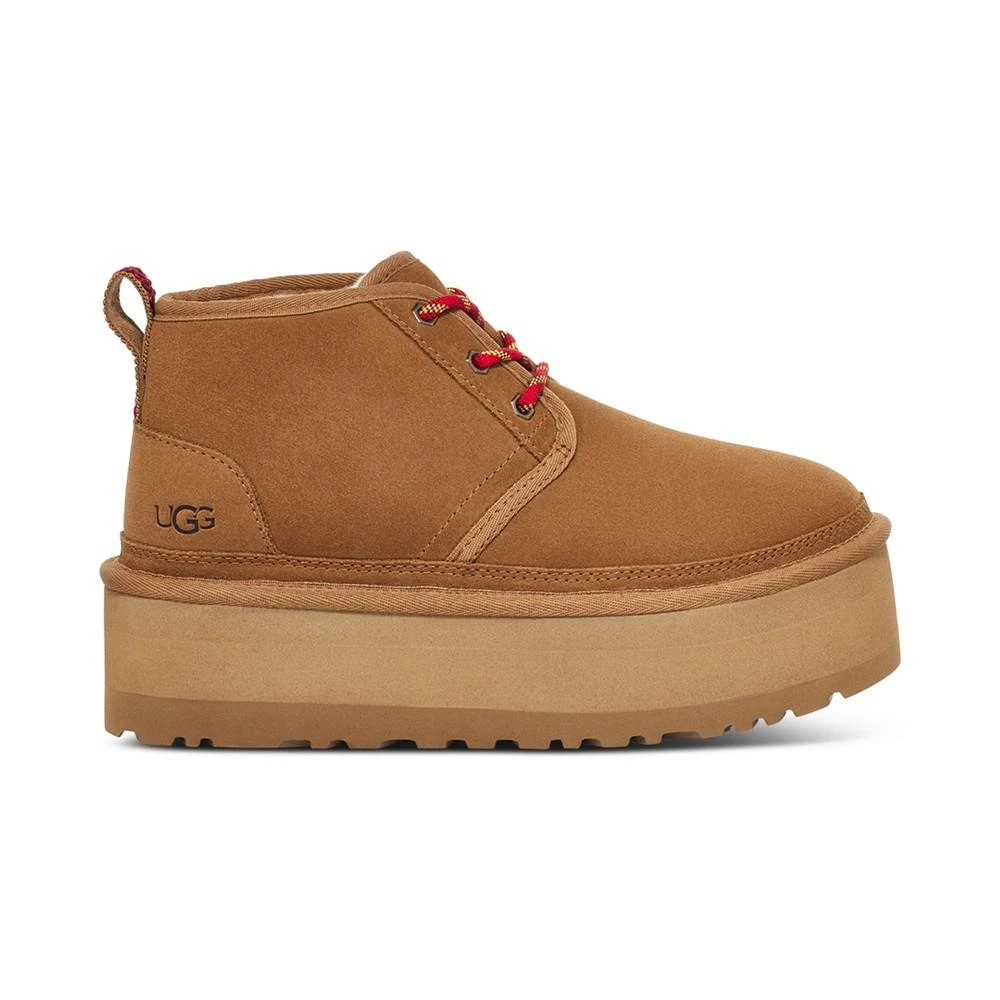 商品UGG|Women's Neumel Heritage Lace-Up Platform Booties,价格¥557,第2张图片详细描述
