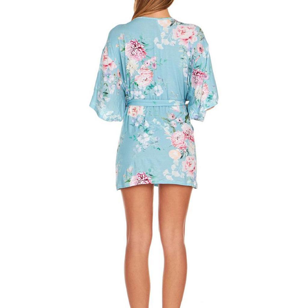 商品Flora Nikrooz|Flora Nikrooz Womens Antonia Sleepwear Lounge Wrap Robe,价格¥111,第4张图片详细描述