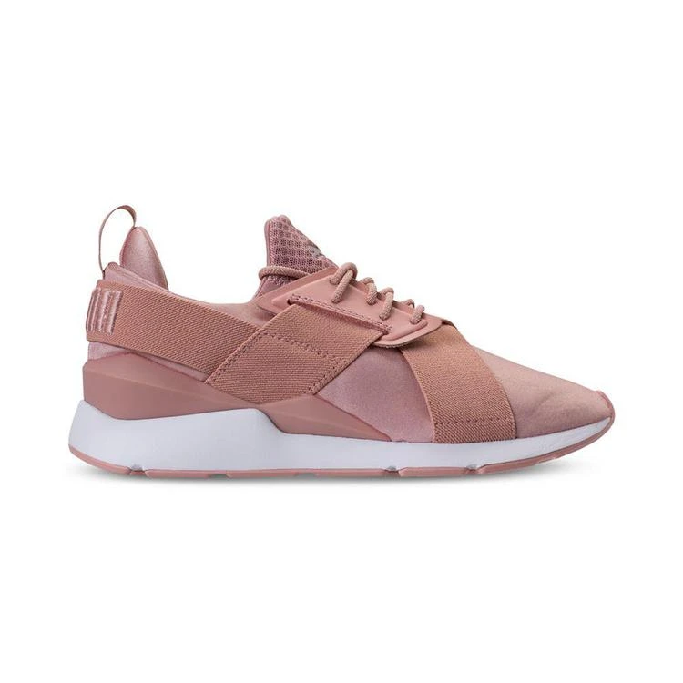商品Puma|Women's Muse Satin EP Casual Sneakers from Finish Line,价格¥593,第2张图片详细描述