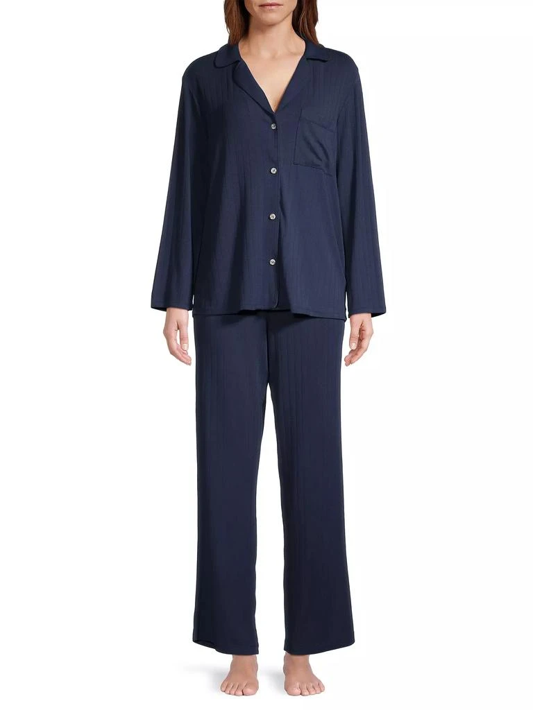 商品Eberjey|Gisele Rib The Long PJ Set,价格¥1176,第3张图片详细描述