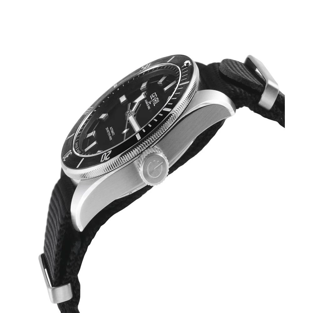 商品Gevril|Men's Yorkville Swiss Automatic Black Nylon Strap Watch 43mm,价格¥8598,第2张图片详细描述