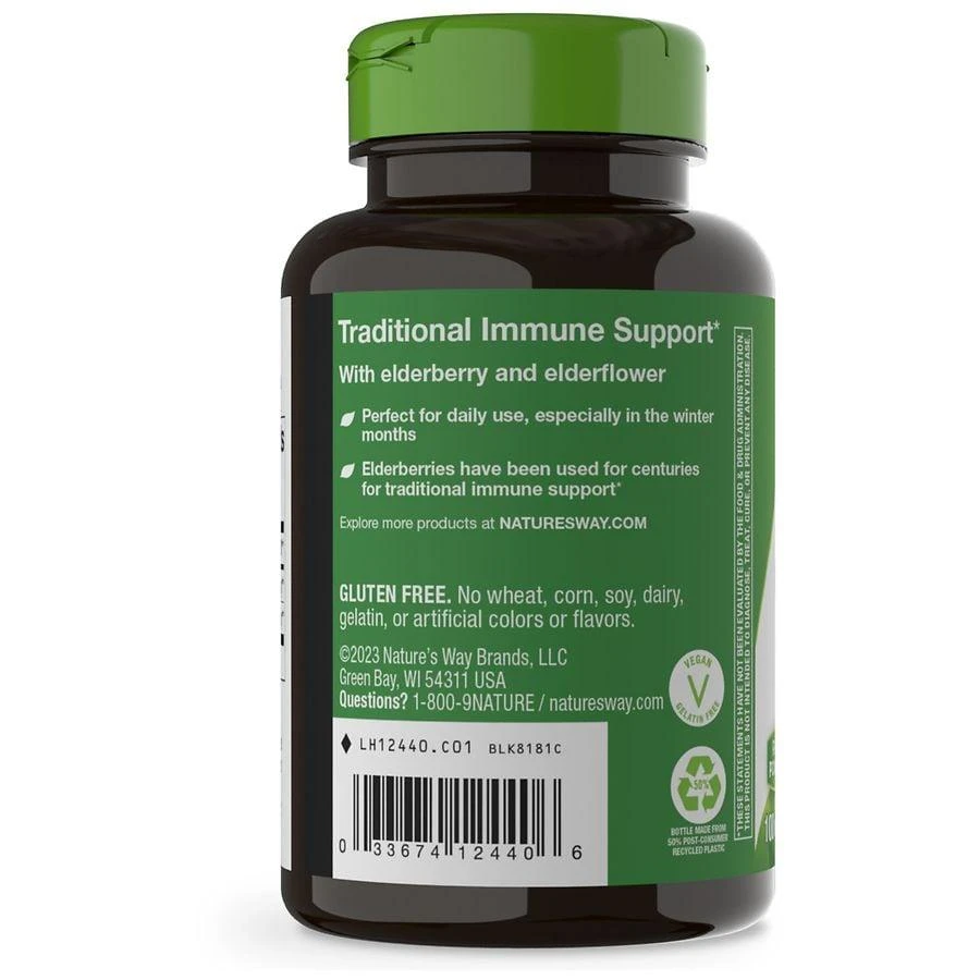 商品Nature's Way|Black Elderberry Vegan Capsules,价格¥116,第2张图片详细描述